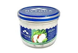 Икра ПУТИНА с крабовым мясом и морской капустой 160г