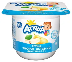 Творог АГУША груша бзмж 3.9-8.5% 100г