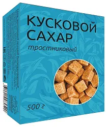 Сахар ОТЛИЧНАЯ КУХНЯ Тростниковый кусковой карт/уп 500г