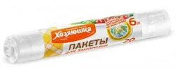 Пакеты для замораживания ХОЗЯЮШКА 6л 20шт