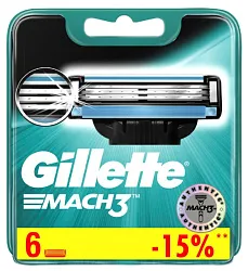 Кассеты ЖИЛЛЕТ Мак3 6шт