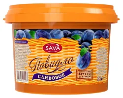 Повидло САВА слива пэт 870г