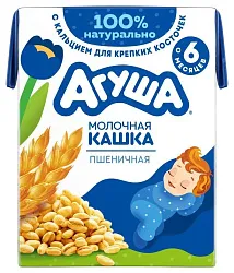 Каша АГУША Засыпай-ка пшеничная бзмж 1.8% т/пак 190мл