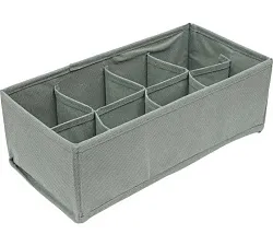 Коробка для хранения РЫЖИЙ КОТ серая 8 ячеек арт.103072