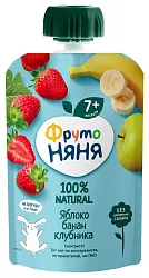 Десерт ФРУТОНЯНЯ яблоко банан клубника м/у 90г