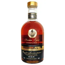 Коньяк ПОЗДРАВИТЕЛЬНЫЙ 5 лет 40% ст/б 0.5л