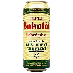 Пиво БАКАЛАР холодного охмеления светлое 5.2% ж/б 0.5л