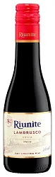 Игристое вино РИУНИТЕ Ламбруско красное п/сл 8% 0.187л