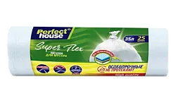 Мешки для мусора ПЕРФЕКТ ХАУС Супер флекс особопрочные 35л 25шт