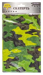 Скатерть ВЕСЕЛАЯ ЗАТЕЯ Камуфляж 140*180см