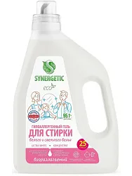 Гель для стирки СИНЕРГЕТИК Ультра белый концентрат 1500мл