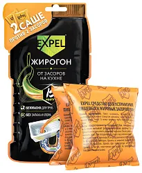 Средство для устранения засоров ЭКСПЕЛ Жирогон 2*50г