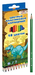 Карандаши цветные АТТОМИКС 18шт арт.5023610