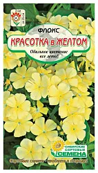 Семена ССС Флокс Красотка в желтом 1г