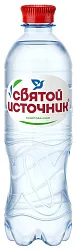Вода СВЯТОЙ ИСТОЧНИК артезианская 1кат газированная пэт 0.5л