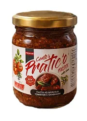 Паста ЦЕНТОС ПРАКТИКО из вяленых томатов с оливками ст/б 210мл