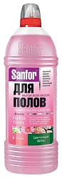 Средство для полов САНФОР Ультра блеск цветочный фреш 1000мл