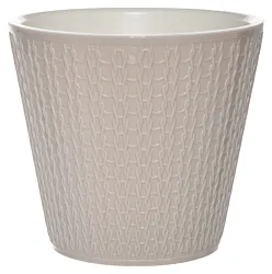 Горшок для цветов Вельвет бежевый Д230мм 5л арт.509691