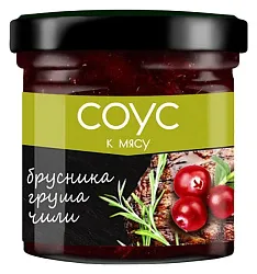 Соус САВА брусничный с грушей и чили ст/б 100г