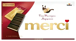 Шоколад МЕРСИ с марципаном 112г