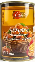 Персики ЛОЗАТО половинки в сиропе ж/б 425мл