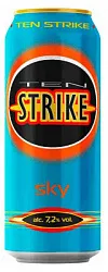 Напиток слабоалкогольный ТЕН СТРАЙК Скай 7.2% ж/б 0.45л