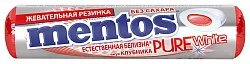 Жевательная резинка МЕНТОС Клубника 15.5г