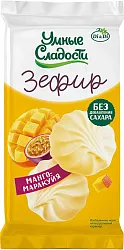 Зефир УМНЫЕ СЛАДОСТИ со вкусом манго-маракуйя 50г