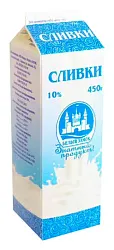 Сливки БЕЛЫЙ ЗАМОК бзмж 10% 450г