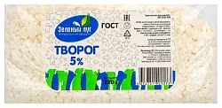Творог ЗЕЛЕНЫЙ ЛУГ бзмж 5% пакет 220г