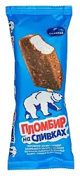 Мороженое СЛАВИЦА Пломбир на сливках в глазури с арахисом бзмж 85г