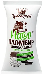 Мороженое ГРОСПИРОН Пломбир шоколадный бзмж 90г
