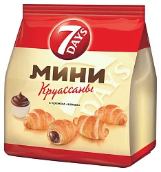 Круассаны мини 7 ДЭЙС какао 176г