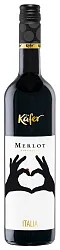Вино КЭФЕР Мерло красное сух 13% ст/б 0.75л