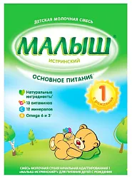 Смесь НУТРИЦИЯ МАЛЫШ истринский 1 бзмж карт/уп 350г