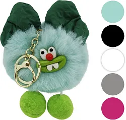 Игрушка мягкая ТАМ ТАМ Монстрик зубастик с бантом брелок 12см