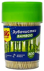 Зубочистки БИГ СИТИ ЛАЙФ бамбуковые 300шт