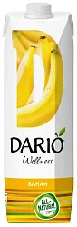 Нектар ДАРИО Велнес банан с мякотью и пектином 1л