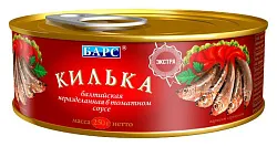 Килька БАРС балтийская в т/с ж/б ключ 250г