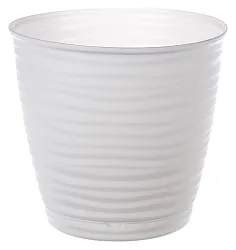 Горшок для цветов Саффрон белый 9.1л с поддоном арт.518325