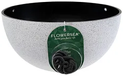 Кашпо подвесное АТМИКС Оксалис 33.6*33.6*16см белое 10л арт.202470372