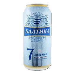 Пиво БАЛТИКА №7 Экспортное светлое 5.4% ж/б 0.45л