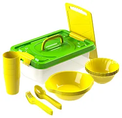 Набор посуды для пикника АЛЬТПОЛИМЕР В дорогу 22пр арт.АП17962328