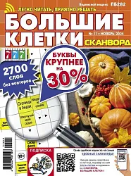 Журнал БОЛЬШИЕ КЛЕТКИ Сканворд