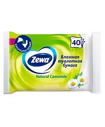 Влажная туалетная бумага ЗЕВА Ромашка 40шт
