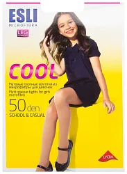 Колготки детские КОНТЕ Элеган  Кул 50ден белые р.116-122