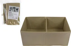 Органайзер НАТАМ для хранения вещей 41*25*16см 2 отделения бежевый арт.EIS-4