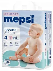 Подгузники-трусики МЕПСИ Комфорт L 9-14кг 68шт