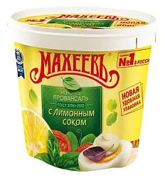 Майонез МАХЕЕВЪ Провансаль с лимонным соком 50.5% д/пак 800мл