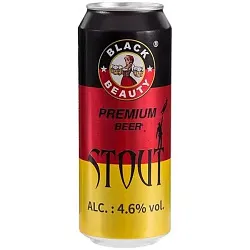 Пиво БЛЭК БЬЮТИ Стаут темное пастер нефильтрованное 4.6% ж/б 0.5л